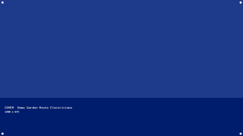Demo Service cover (Demo Garden Route Electricians)